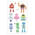 Wasserdichter Cartoon Roboter temporäre Tattoos Bogen für Kinder Arm Aufkleber süß Design. - Niedlicher Roboter Stil (EC-353) / 120x75mm