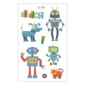 Wasserdichte Kinder temporäre Tattoos Aufkleber Cartoon Roboter Design Arm Kunst für Jungen - Mech Haustiere & Teile (EC-354) / 120x75mm