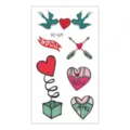 San Valentín dibujos animados amor pegatina tatuaje temporal variante SKU estilo - RC-614 / 60*105mm