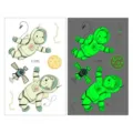 Waterproof kids luminous tattoo stickers cute space astronaut cartoon body art sticker design - Ei-055 Astronaut Planet