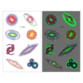 Kids luminous galaxy tattoo stickers waterproof cute space cartoon body art transfer paper - Ei-056 Universe Galaxy