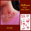 Halloween temporary tattoo stickers waterproof bloody horror scars fake body art 90c - EH-063 / 120*75mm