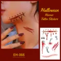 Halloween temporary tattoo stickers waterproof horror scary fake scar wound stickers for party - EH-066 / 120*75mm
