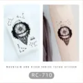 Waterproof mountain river constellation tattoo sticker temporary body art for men and women - RC-710
