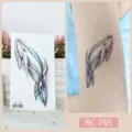 Waterproof temporary tattoo sticker with cute watercolor whale design for daily body art decoration. - RC-765 / 60*105mm