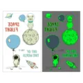 Luminous waterproof children temporary tattoo stickers with cute space cartoon design - Ei-060 Space Bear Planet