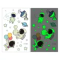 Waterproof luminous kids cartoon space astronaut tattoo sticker sheet for fun party decoration - Ei-068 Satellite Stars