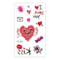 Valentinstag temporäre Tattoos Sticker süße Cartoon Liebe Herzen wasserdichte Körperkunst - RC-622 / 60*105mm