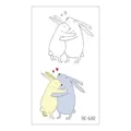 Valentinstag Cartoon Kaninchen temporäres Tattoo Aufkleber, süßes Paar Design SKU Variante. - RC-630 / 60*105mm