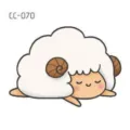 Cute cartoon sheep temporary tattoo sticker for kids, lovely animal design body art decor. - CC-070