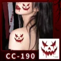 Halloween matte waterproof face tattoo sticker horror scar festival party makeup supply - CC-190 Halloween Scar