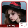 Halloween temporary face tattoo sticker scary scar waterproof makeup design for spooky party cosplay - EH-110 / 120*75mm