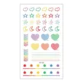 Colorful doodle temporary tattoo sheet waterproof cute hearts stars tattoo stickers - RC-520 / 60*105mm