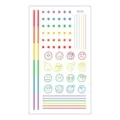 Minimalist smiley face temporary tattoo sticker, waterproof Harajuku style body art decal. - RC-521 / 60*105mm
