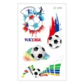 Waterproof children temporary tattoo sticker soccer football fan arm face decal sheet set - EC-039