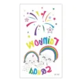 Colorful cartoon rainbow cloud temporary tattoo sticker sheet for cute body art styling. - RC-532 / 60*105mm