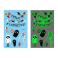 Halloween luminous temporary tattoo sticker for kids, waterproof cartoon pumpkin ghost design. - En-046 (Halloween Tattoo)