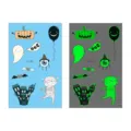 Kids Halloween luminous temporary tattoo stickers waterproof cute cartoon pumpkin ghost design - En-043 (Halloween Tattoo)