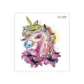 Waterproof cute kids temporary tattoo sticker unicorn cartoon animal body art design for kids - Mottled Unicorn (CD-029)