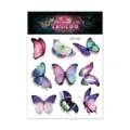 Waterproof 3D colorful butterfly temporary tattoo stickers body art sheet for fashion decor - Butterfly Tattoo Sticker (RH-006) / 105x150mm