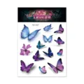 Waterproof 3D butterfly temporary tattoo sticker colorful body art fashion fake tattoos for women - Butterfly Tattoo Sticker (RH-007) / 105x150mm