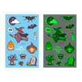 Halloween luminous temporary tattoo stickers for kids waterproof cute cartoon decors. - En-045 (Halloween Tattoo)