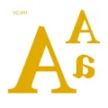 Waterproof gold foil letter tattoo sticker for party and sports events, stylish metallic body art. - VC-011