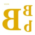 Waterproof metallic gold letter B temporary tattoo sticker for party and sports events. - VC-012