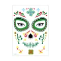 Halloween waterproof temporary face tattoo stickers Day of the Dead sugar skull makeup sheet - LC-942 / 210*150MM