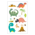 Niños pegatina de tatuaje temporal impermeable lindo dinosaurio de dibujos animados hoja - EC-617 / 120*75mm