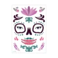 Halloween waterproof temporary face tattoo sticker Day of the Dead sugar skull mask makeup prop - LC-943 / 210*150MM
