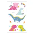 Pegatina de tatuaje temporal impermeable de dinosaurio de dibujos animados para niños. - EC-721 / 120*75mm