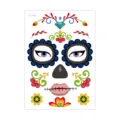 Halloween temporary face tattoo sticker waterproof sugar skull Day of the Dead face makeup decal - LC-944 / 210*150MM