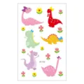 Waterproof cartoon dinosaur temporary tattoo sticker sheet for kids, cute animal design. - EC-723 / 120*75mm