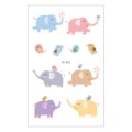Cute cartoon animal temporary tattoo sticker for kids cute elephants and birds design - Elephant and Bird Style (EC-613)
