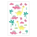 Waterproof cartoon dinosaur temporary tattoo stickers for kids cute animals body art decor. - EC-724 / 120*75mm