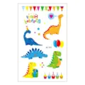 Waterproof cute cartoon dinosaur temporary tattoo stickers for kids birthday party fun. - EC-725 / 120*75mm