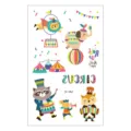 Kids waterproof temporary cartoon circus animal tattoo stickers cute funny body art decors - EC-462 Style