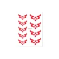 Autocollant de sourcil Nezha rouge style chinois autocollant de front pour enfants - CM-012 / 80x60mm