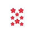 Autocollants front fleur prunier tatouages temporaires enfants maquillage visage Hanfu deco - CM-014 / 80x60mm