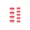 Kids red lotus forehead sticker ancient Chinese Hanfu makeup face temporary tattoo decal - CM-017 / 80x60mm