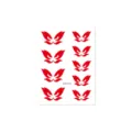 Kids red brow sticker temporary tattoo ancient Chinese Hanfu facial makeup decal - Forehead Sticker (CM-019) / 80x60mm