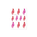 Enfants style ancien chinois Hanfu maquillage visage autocollant flamme rouge sourcil - Autocollant de Front (CM-022) / 80x60mm
