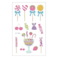 Kids temporary tattoo sticker sweet candy lollipop dessert design waterproof body art sticker - Dessert Cartoon Pattern (EC-019)