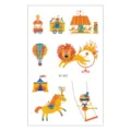 Autocollant de tatouage temporaire imperméable pour enfants cirque dessin animé variante - Style EC-472