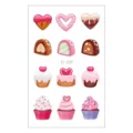 Cute dessert temporary tattoo sheet waterproof kids sweet heart cupcake body art stickers - Dessert Cartoon Pattern (EC-023)