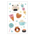 Cute cartoon dessert temporary tattoo stickers for kids, waterproof body art sheet. - Dessert Cartoon Pattern (EC-026)
