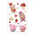 Kids waterproof temporary tattoo sticker cute dessert cupcake style body art variant EC-028 - Dessert Cartoon Pattern (EC-028)
