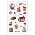 Waterproof Christmas dessert temporary tattoo sticker for kids summer party fun body art - Dessert Cartoon Pattern (EC-029)