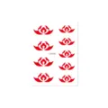 Autocollant de sourcil Nezha pour enfants lotus rouge tatouage temporaire maquillage cosplay. - CM-002 / 80x60mm